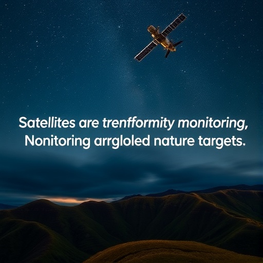 Return exactly one rewritten English science news headline for the original title below. Maximum 12 words. Output plain text only. Do not use HTML, Markdown, quotes, labels, explanations, bullets, numbering, or multiple options. Original title: Satellites are transforming biodiversity monitoring for global nature targets, but major gaps remain