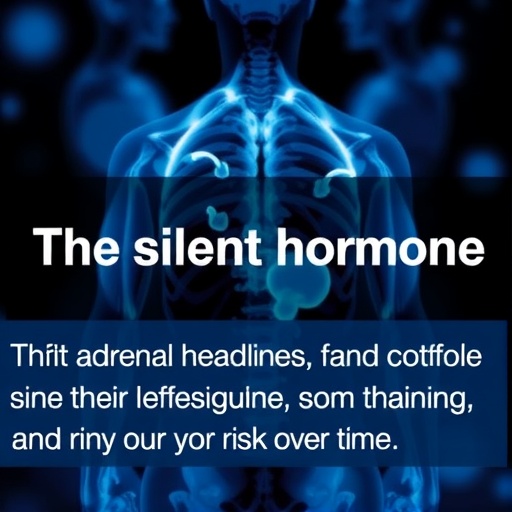 Return exactly one rewritten English science news headline for the original title below. Maximum 12 words. Output plain text only. Do not use HTML, Markdown, quotes, labels, explanations, bullets, numbering, or multiple options. Original title: The silent hormone: How adrenal tumors quietly raise cardiovascular risk over time