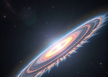 Cosmic gas stream may have tilted young planetary system in Orion