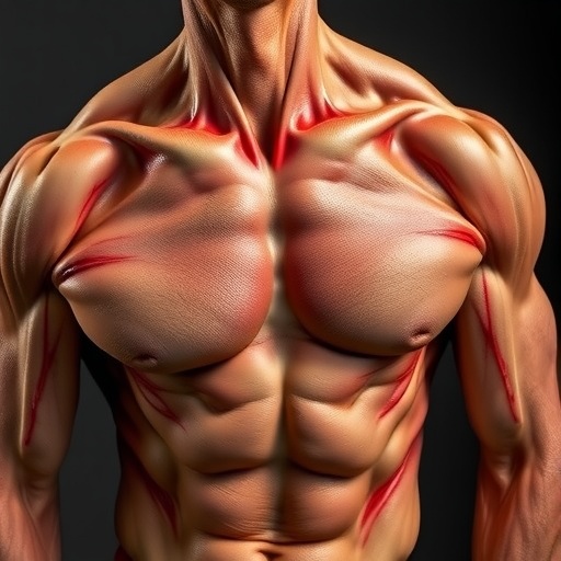 Engineered contracting muscle grafts rejuvenate the aging body