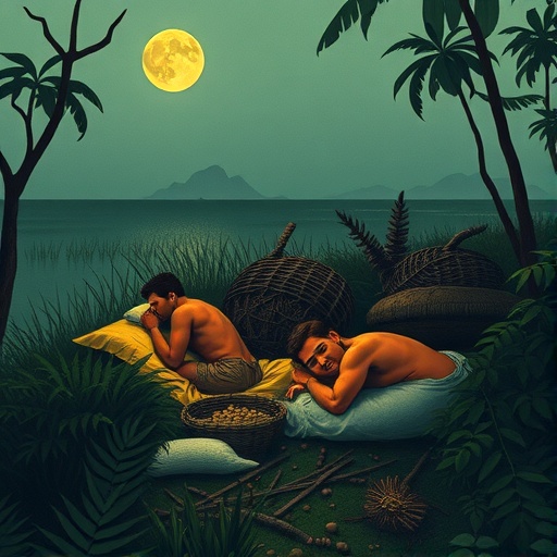 Hunter-gatherers sleep as long as modern humans, but at different times