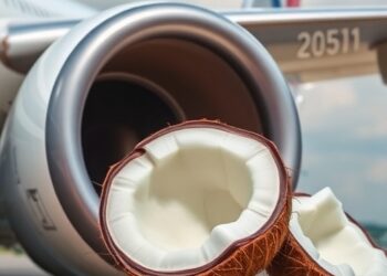 Jet engines can’t tell coconut-blend fuel from jet fuel—but the environment can