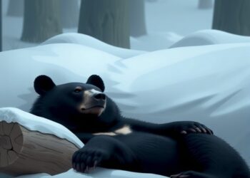 Machine-learning study finds captive black bears sleep twice as much during hibernation