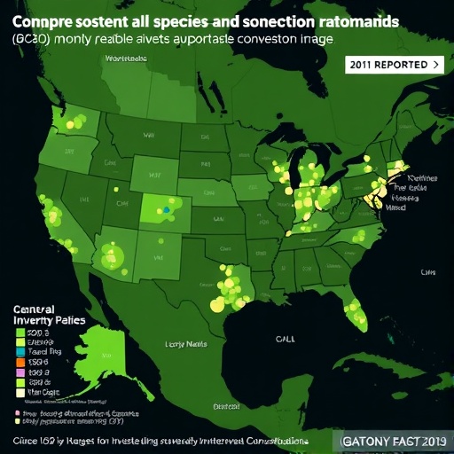 Mapping all reported ecosystem and species conservation investments nationwide