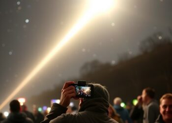 Naked Comet Discovered Photobombing a Public Image