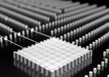 Orthogonal silver nanorods enable terahertz polarization conversion, simulations show