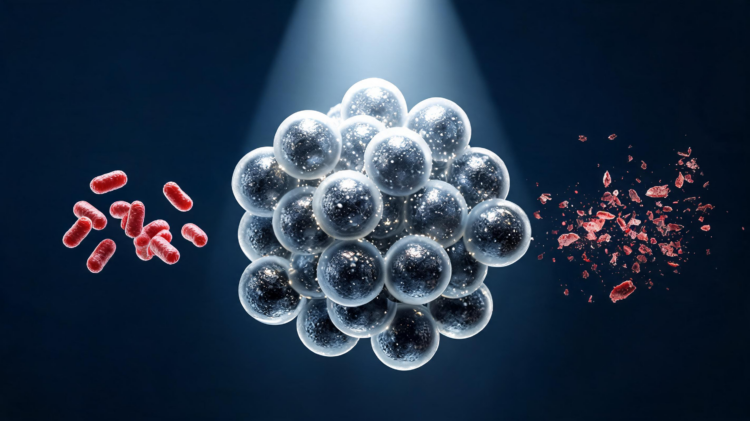 Chitosan Composite Turns Barium Ferrite Into a Light-Activated Bacteria Killer