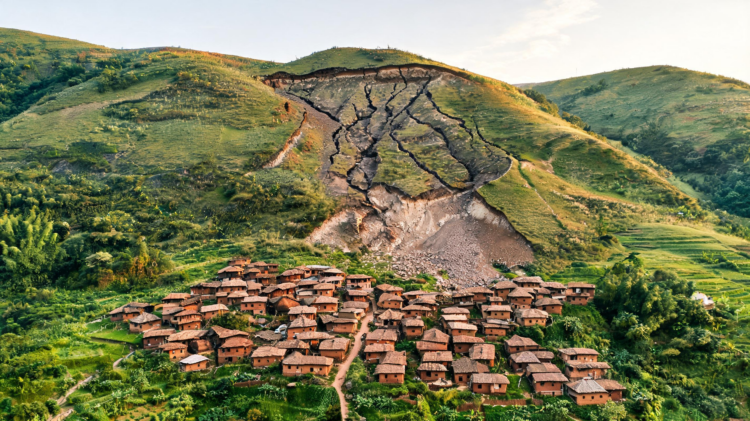 Drone Mapping Reveals Hidden Slope Instability Above Indian Hamlet