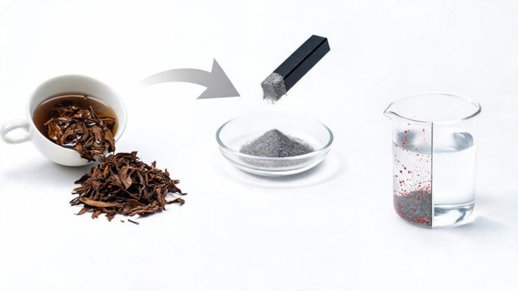 Tea Waste Transformed into Magnetic Material That Captures Toxic Chromium