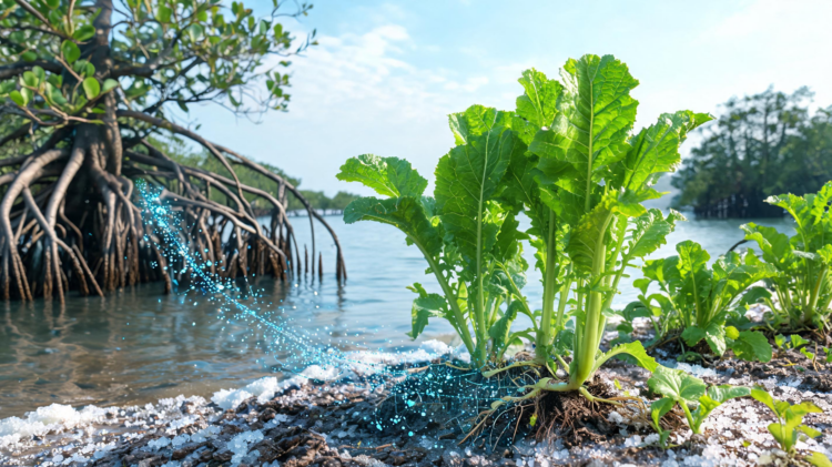 Mangrove Bacteria Boost Mustard Growth Under Salty Conditions