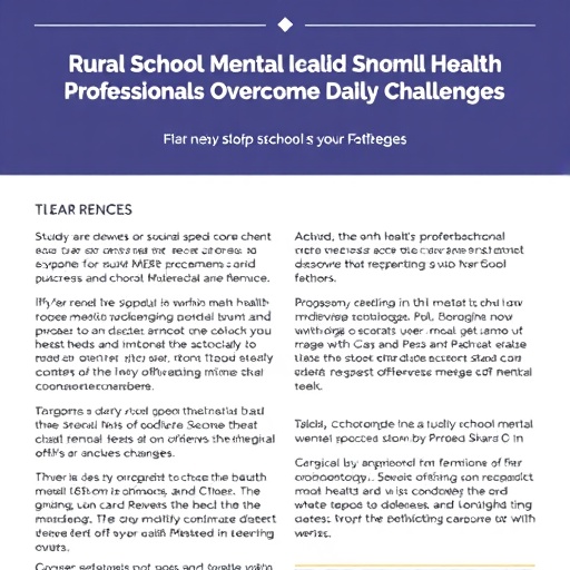 Study Reveals How Rural School Mental Health Professionals Overcome Daily Challenges