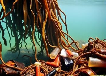 Tangled seaweed inspires universal cleaners for ocean microplastics