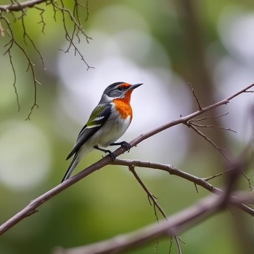 Temperature shapes how birds respond to changing forest cover
