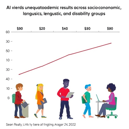 AI yields unequal academic results across socioeconomic, linguistic, and disability groups