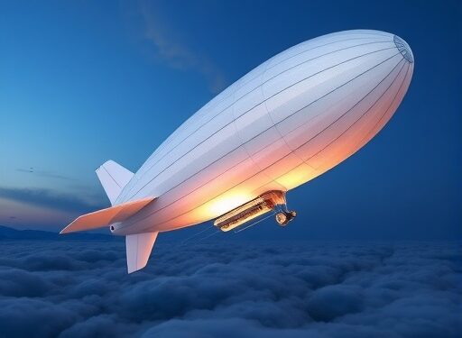 Flexible airship flight control with servo-elastic vibration suppression