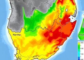GIS-based multi-criteria modelling maps extreme rainfall risk in South Africa