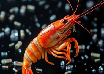 Microplastics detected in farmed prawns from India using machine learning