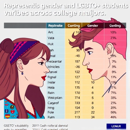 Representation of gender and LGBTQ+ students varies across college majors
