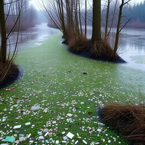 Rhine floodplains trap microplastics during major flood event