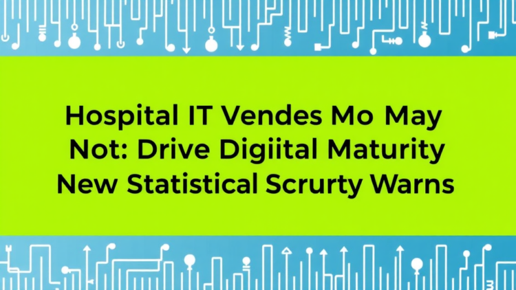 Hospital IT Vendors May Not Drive Digital Maturity, New Statistical Scrutiny Warns