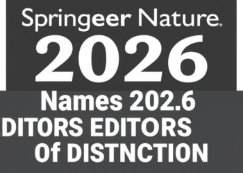 Springer Nature Names 2026 Editors of Distinction