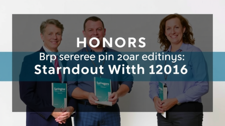Springer Nature Honors Standout Editors With 2026 Awards