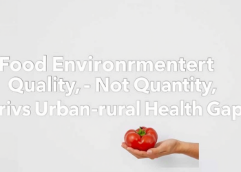 Food Environment Quality, Not Quantity, Drives Urban-Rural Health Gap