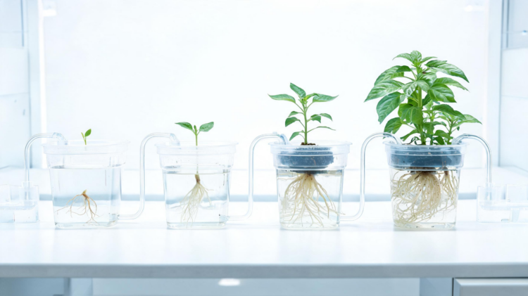 30-Cent Pots, Full Plant Life Cycles: A Hydroponic System Any Lab Can Afford