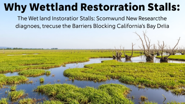 Why Wetland Restoration Stalls: New Research Diagnoses the Barriers Blocking California’s Bay-Delta