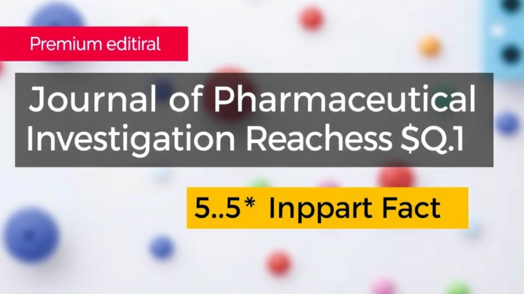 Journal of Pharmaceutical Investigation Reaches Q1 Standing With 5.5 Impact Factor