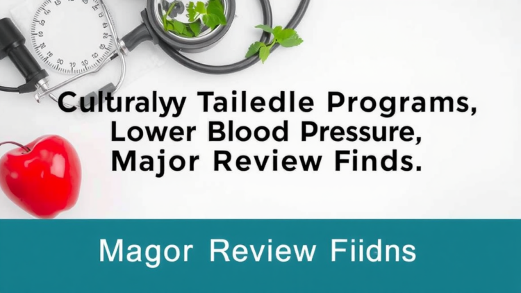 Culturally Tailored Lifestyle Programs Lower Blood Pressure, Major Review Finds
