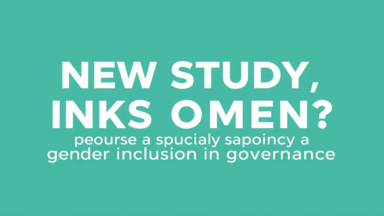 New Study Links Productive Capacity to Gender Inclusion in Governance