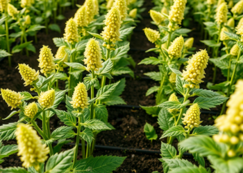 Early Gibberellin Surge Under High-Density Planting Weakens Rapeseed Stems, Study Finds