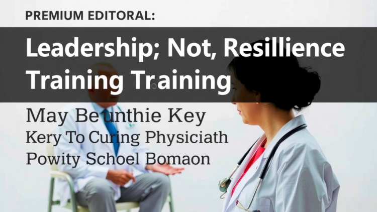 Leadership, Not Resilience Training, May Be the Key to Curing Physician Burnout