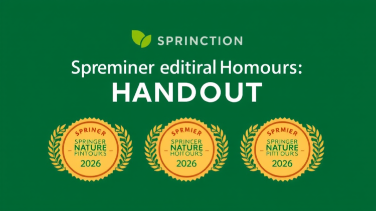 Springer Nature Honours Standout Editors With 2026 Distinction Awards