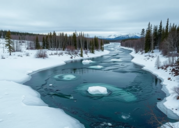 Hidden unfrozen aquifer beneath an Arctic river could secure drinking water for northern communities