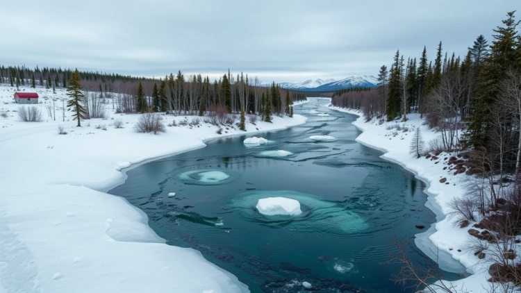 Hidden unfrozen aquifer beneath an Arctic river could secure drinking water for northern communities