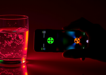 Color-shifting fluorescent sensor spots uranium in water using just a smartphone