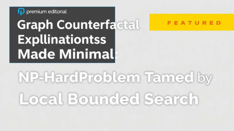 Graph Counterfactual Explanations Made Minimal: NP-Hard Problem Tamed by Local Bounded Search