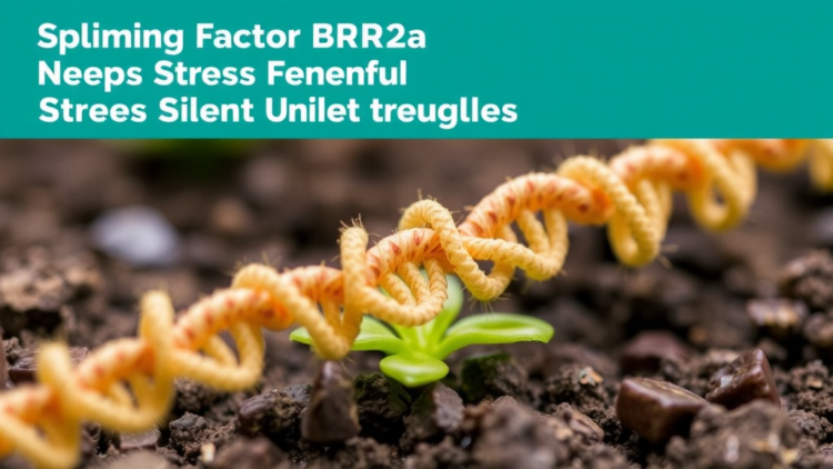 Splicing Factor BRR2a Keeps Plant Stress Genes Silent Until Trouble Hits