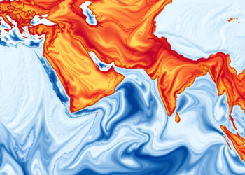 Atlantic Ocean Temperature Pattern Shifts Its Reach Across Eurasia and Africa as Winds Change