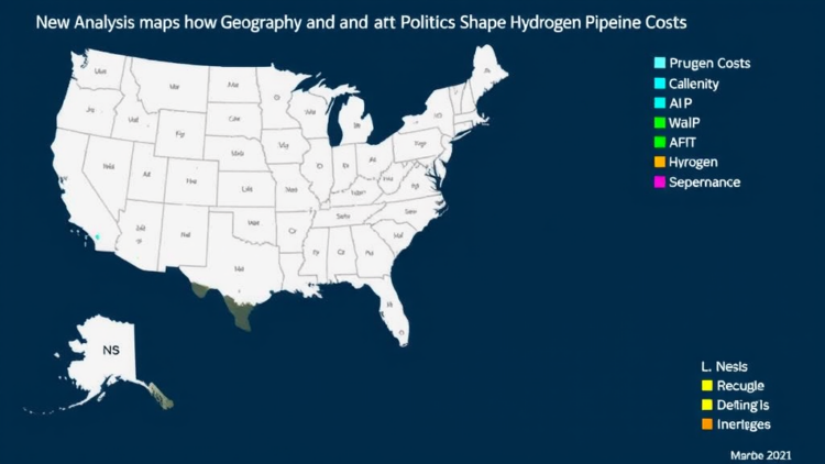 New Analysis Maps How Geography and Politics Shape Hydrogen Pipeline Costs