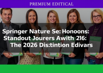Springer Nature Honors Standout Journal Editors With 2026 Distinction Awards