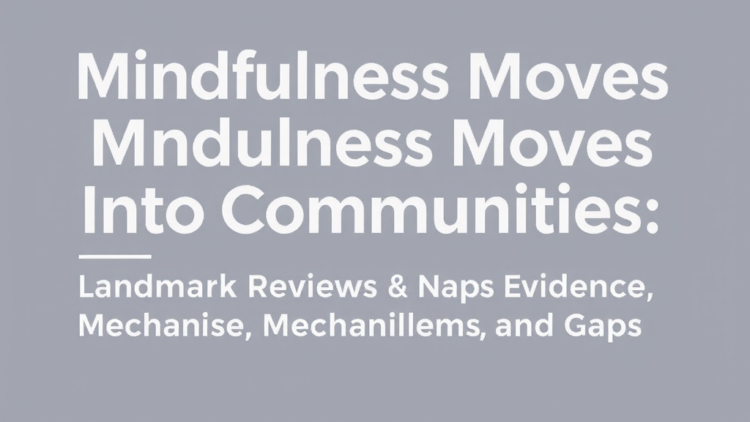 Mindfulness Moves Into Communities: Landmark Review Maps Evidence, Mechanisms, and Gaps