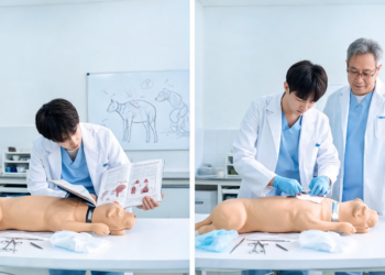 Initial surgical performance in veterinary training: theoretical instruction modality and practical outcomes before and after instructor-led demonstration