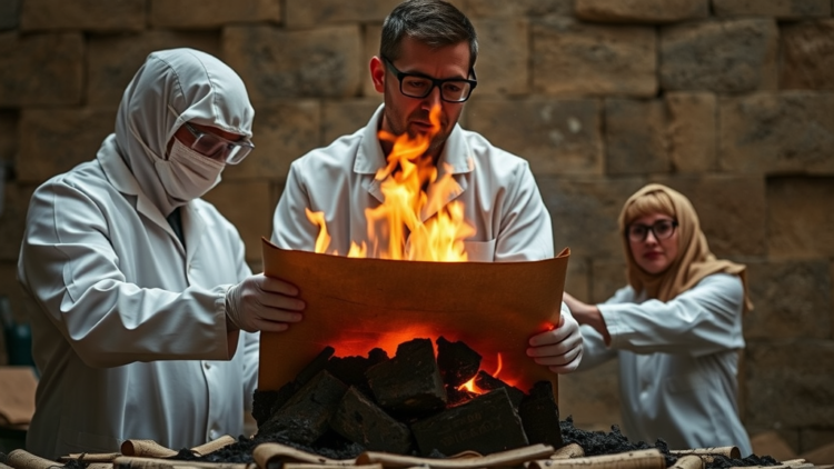 Scientists Burn Their Own Scrolls to Unlock the Secrets of Herculaneum’s Charred Papyri