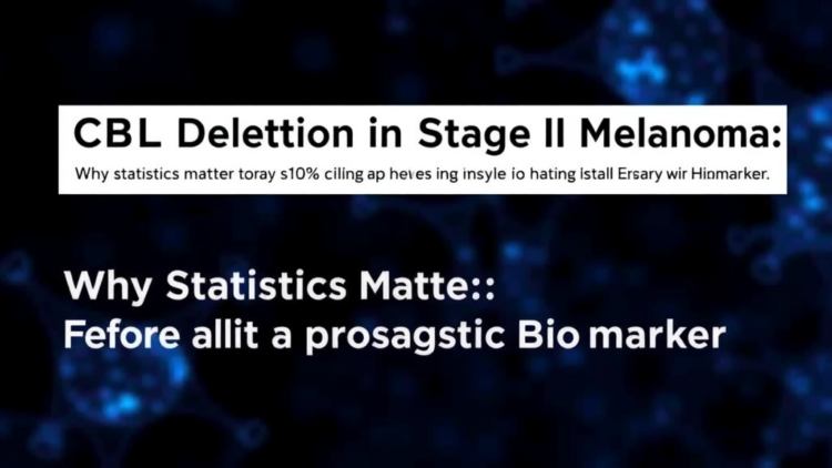 CBL Deletion in Stage II Melanoma: Why Statistics Matter Before Calling It a Prognostic Biomarker