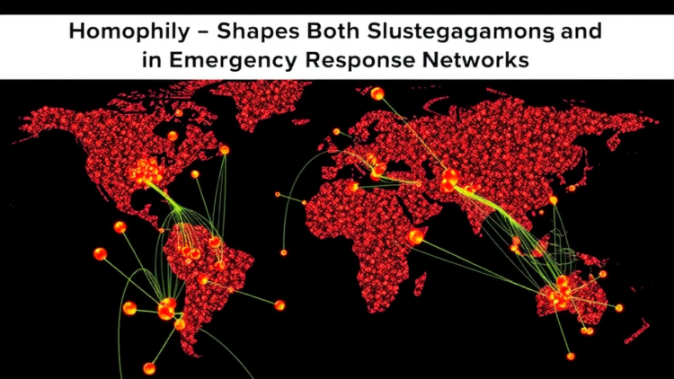 Homophily Shapes Both Clustering and Segregation in Emergency Response Networks