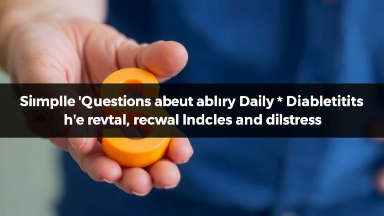 Simple Questions About Daily Diabetes Habits Reveal Hidden Risks and Distress