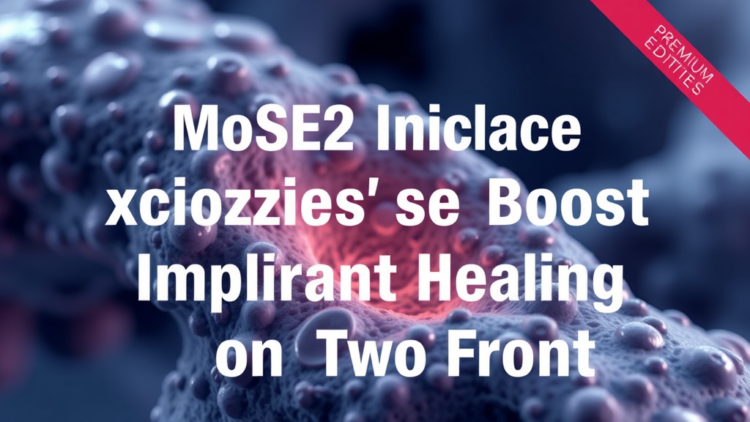 Biomimetic MoSe2 Nanozymes Boost Implant Soft Tissue Healing on Two Fronts